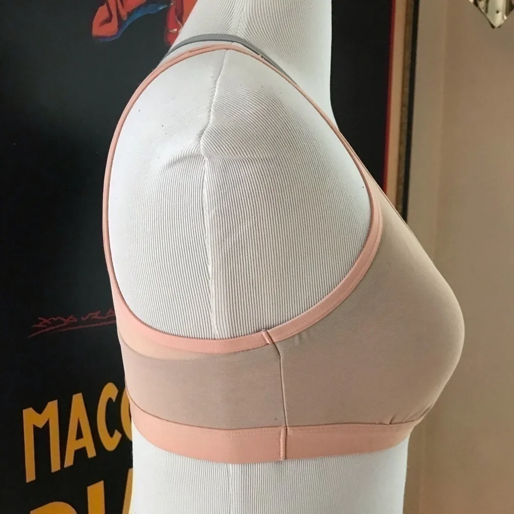 Aerie: Layered Gray and Nude Sports Bra Size Large